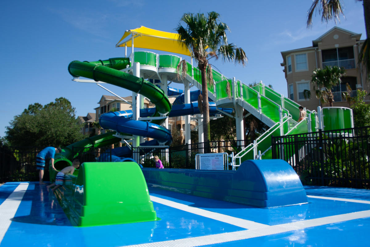 Water Park Duel Slides